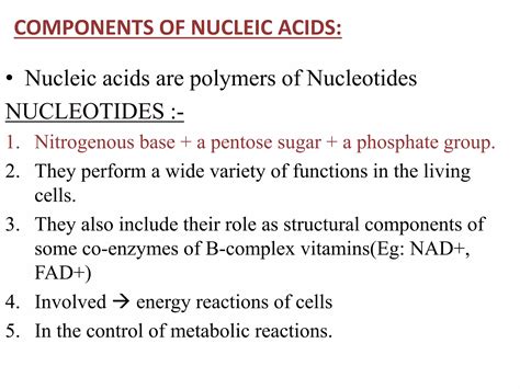 Chemistry Of Nucleic Acid Ppt