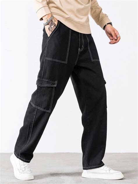 Loose Jeans Outfit Cargo Pants Outfit Men Black Jeans Outfit Men