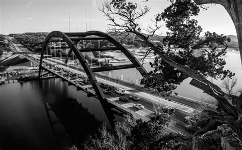 360 Bridge or Pennybacker Bridge Sunset Panoramic Stock Photo - Image ...