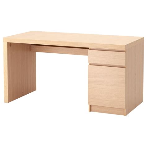 Malm Desk White Stained Oak Veneer Ikea Ikea Malm Desk Desktop