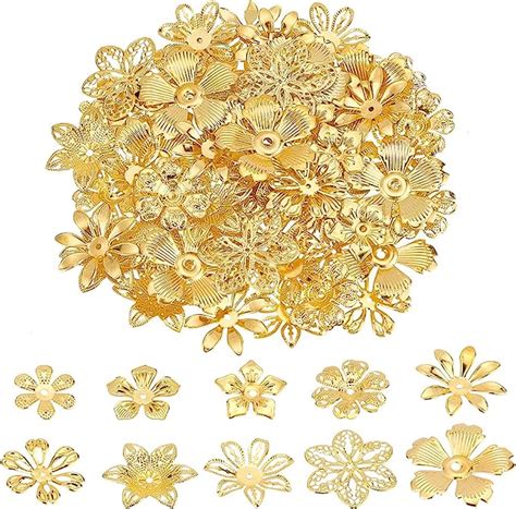 Amazon Pandahall Pcs Flower Bead Cap Styles Bead End Caps