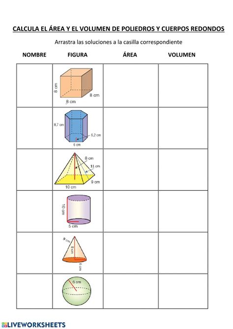 Ejercicios De Area Y Volumen De Cuerpos Geometricos Pdf The Best Porn