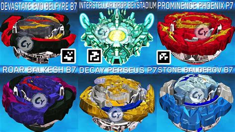 Beyblade Burst Quad Drive QR Codes