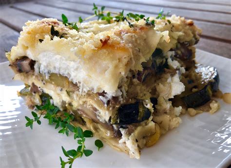 Zucchini And Mushroom Lasagna