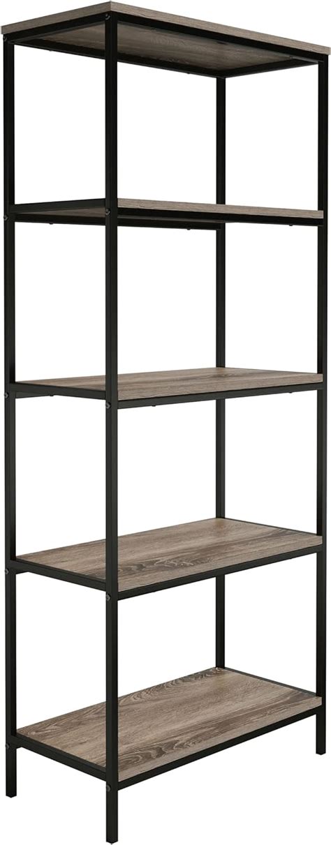 Amazon Tier Bookshelf Open Industrial Style Etagere Wooden