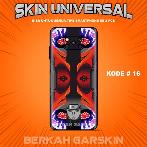 Jual Isi 2 Pcs Garskin Stiker Universal Untuk Semua Tipe HP Kode 16