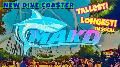 New Dive Coaster For 2020 Mako Sea World San Diego Youtube