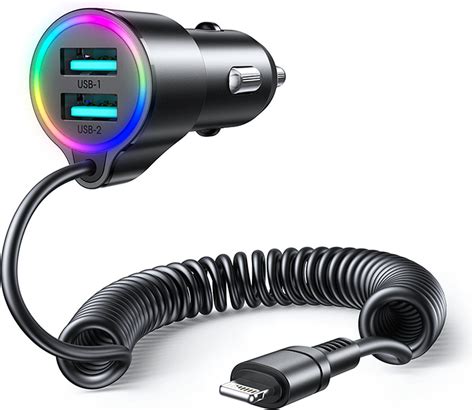 Joyroom Autolader Oplader Lightning Usb A Snellader W M