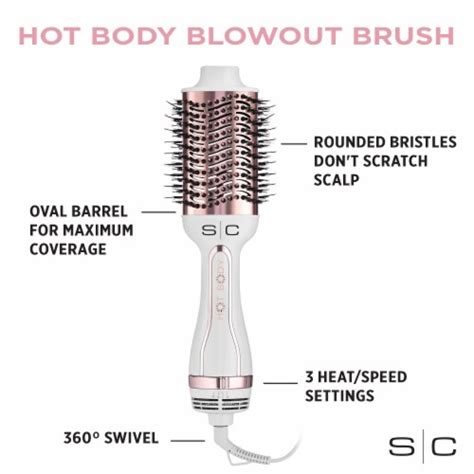 StyleCraft Hot Body Ionic 2 In 1 Blowout Hot Air Brush Hair Dryer Volumizer 1 Count King Soopers