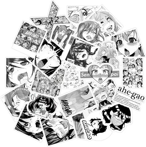 Amazon Ahegao Lust Face Anime Waifu Lewd Stickers Pcs Vinyl