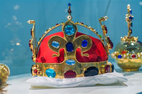 Replica Of The Bohemian Crown Jewels Stock Photo - Download Image Now
