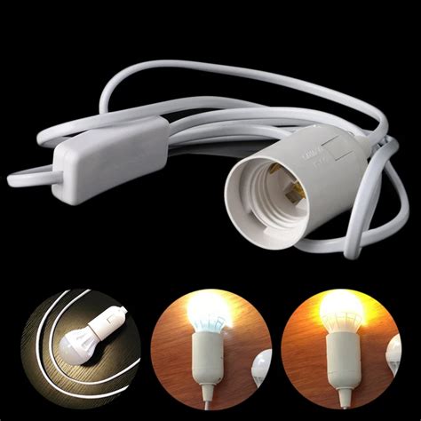 Yam E27 Light Bulb Lamp Socket To Us Ac Plug Power Cord Adapter On Off