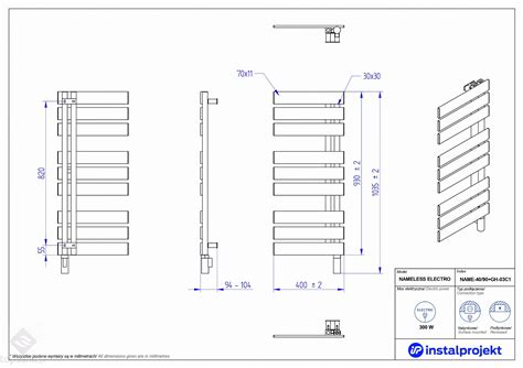 Instal Projekt Nameless Electro Grzejnik Azienkowy Elektryczny