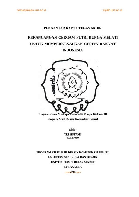 Pdf Perancangan Cergam Putri Bunga Melati Untuk …eprints Uns Ac Id