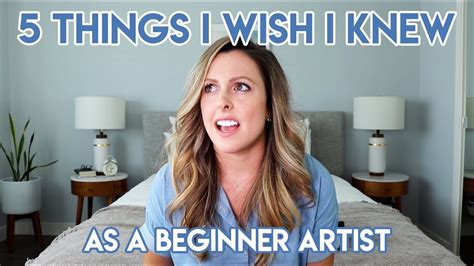 5 THINGS I WISH I KNEW AS A BEGINNER ARTIST YouTube