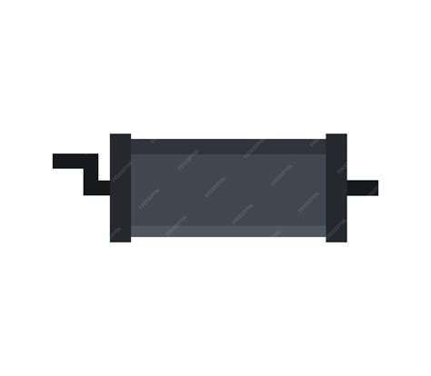 premium vector car exhaust system