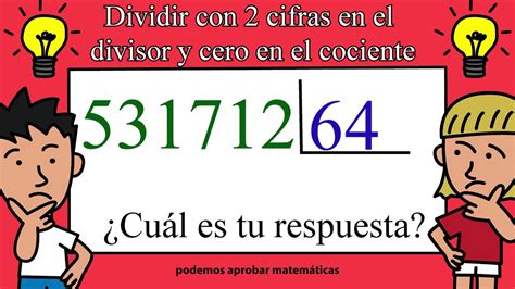 Dividir Por Dos Cifras Con CERO En El COCIENTE YouTube