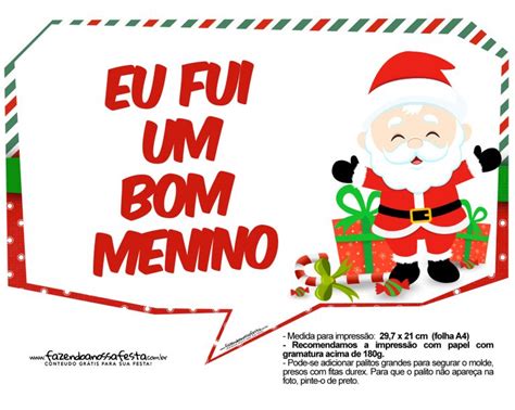 Plaquinhas Natal Papai Noel Fazendo A Nossa Festa