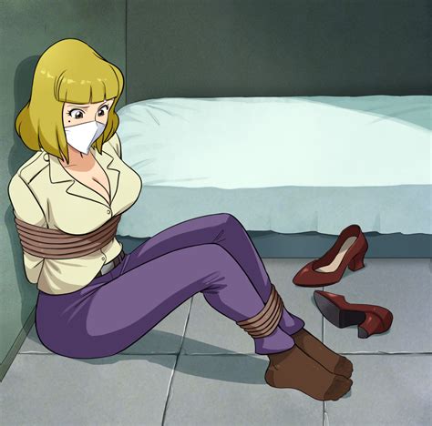 Lost One Zero Mine Fujiko Lupin Iii Arms Behind Back Bdsm Blonde Hair Bondage Bound