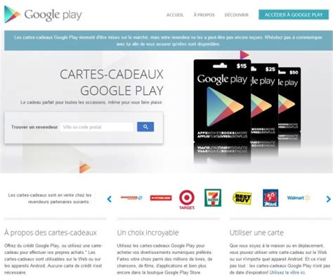 Carte Google Play