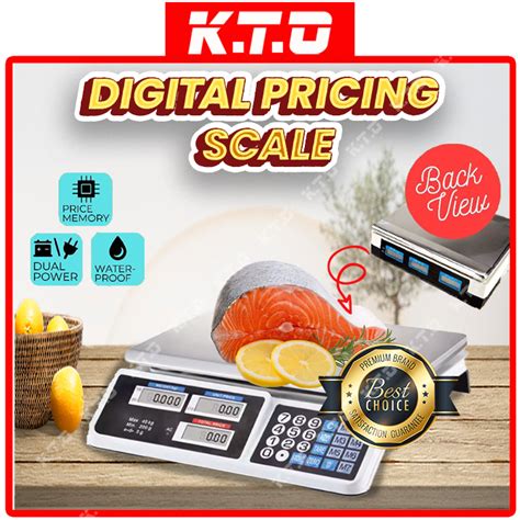 40kg Electronic Digital Pricing Scale Price Computing Rechargeable