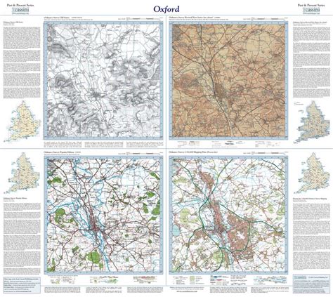 Oxford 1830 Past And Present Sheet Map Francis Frith