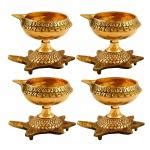 Buy Hashcart Brass Diya With Turtle Base Handmade Traditional Oil