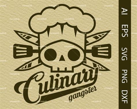 Culinary Gangster SVG Culinary Gangster Clip Art Chef SVG | Etsy