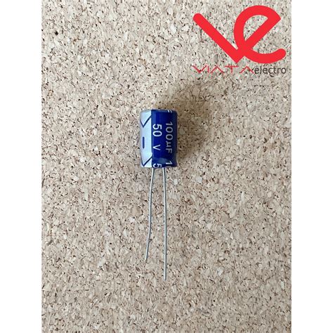 Jual KAPASITOR ELCO 100UF 50V 1 BUAH KAPASITOR CAPACITOR ELKO