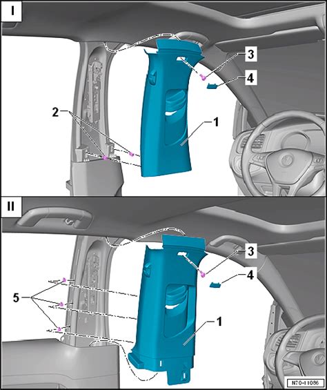 Volkswagen Golf Service & Repair Manual - Assembly overview - B-pillar ...