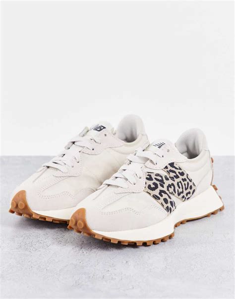 New Balance 327 Animal Sneakers In Off White And Leopard Exclusive To