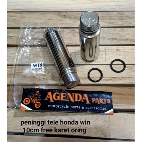 Jual PENINGGI SHOCK SKOK DEPAN TELE HONDA WIN 10CM FREE KARET ORING