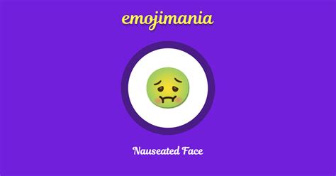 🤢 Nauseated Face emoji Copy & Paste - Emojimania