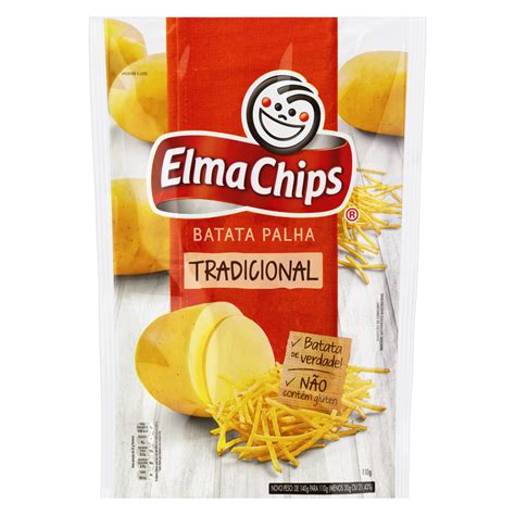 BATATA PALHA TRADICIONAL ELMA CHIPS SACHÊ 110G GTIN EAN UPC