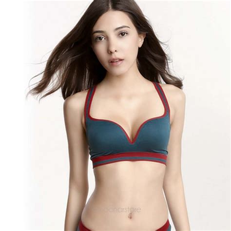 45 Sexy Seamless Sports Bra Push Up Bra Bikini Top Womens Swimsuit In Bra Brief Sets From