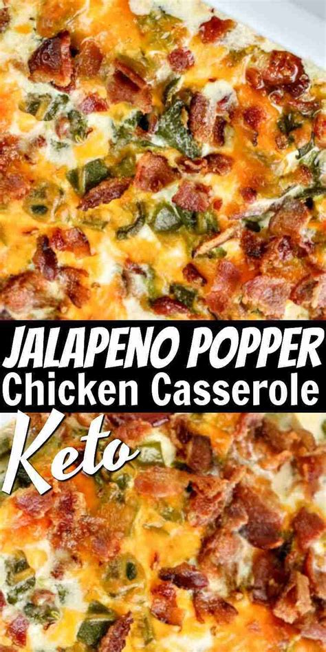 Keto Jalapeno Popper Chicken Casserole Foodvox