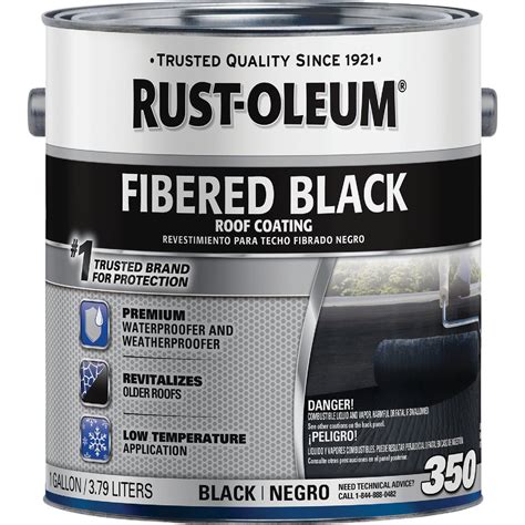 Rust Oleum Gal Fibered Black Roof Coating Do It Best