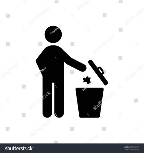 Garbage Symbol Do Not Litter Sign Trash Icon Royalty Free Stock