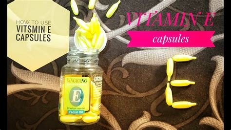 VITAMIN E Capsules Review How To Use Vitamin E Casules YouTube