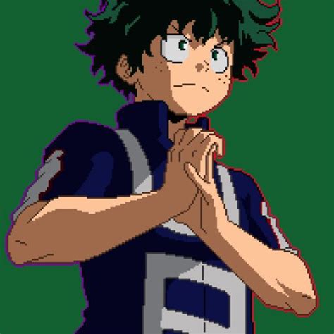 Deku Pixel Art My Hero Academia Amino