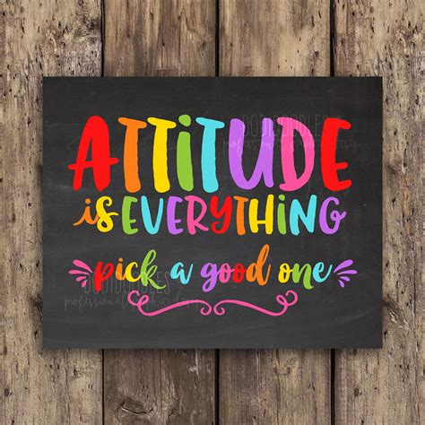 Attitude Is Everything Wall Art