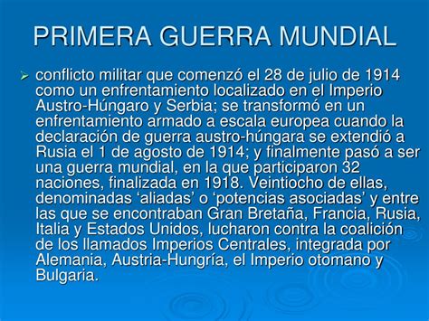 Ppt Primera Guerra Mundial Powerpoint Presentation Free Download Id6975844