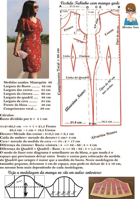 Costura E Modelagem2 Padrões De Costura Para Vestido Costura Fashion