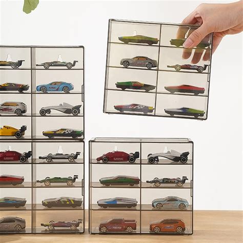 8 Grid Car Model Storage Box 1 64 Wheels Display Rack Simulation Toy Display Box For Hot Wheel