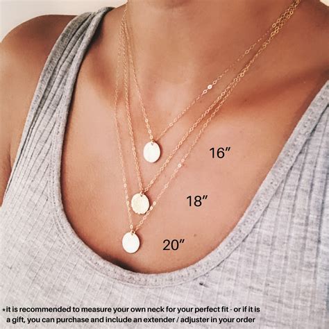 Necklace Length Guide Do Not Purchase This Listing This Is A Visual Guide Only Layering