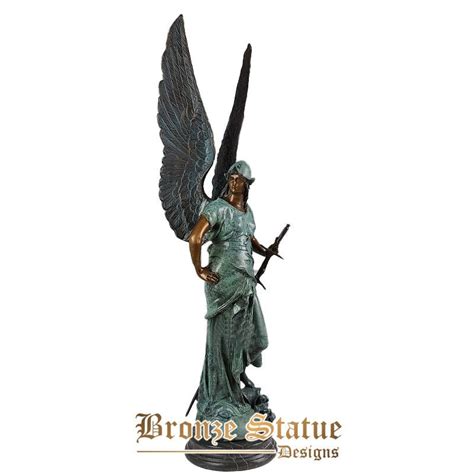 31in | 79cm | classic art bronze greek goddess of athena sculpture war ...