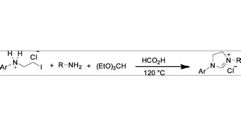 One Pot Synthesis Of Unsymmetrical N Heterocyclic Carbene Ligands From