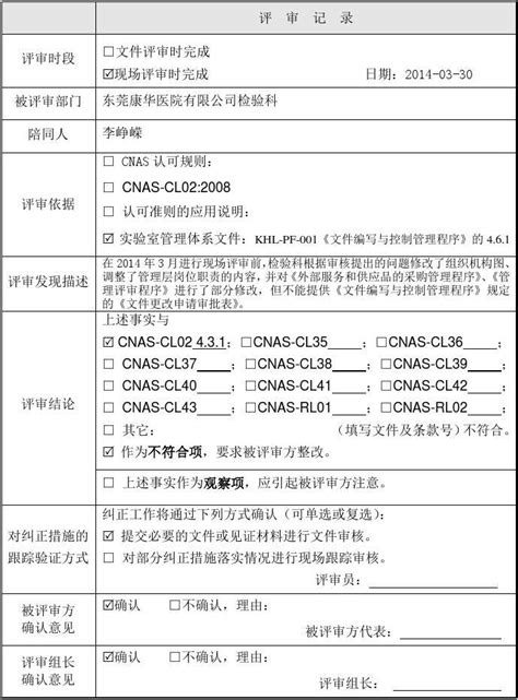 医院不符合项记录word文档在线阅读与下载无忧文档