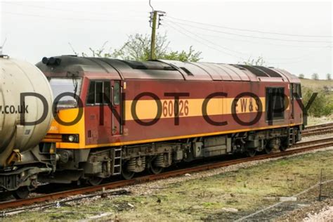 Uk Diesel Train Railway Photograph Of Class 60 60026 Loco Rm60 133 £1