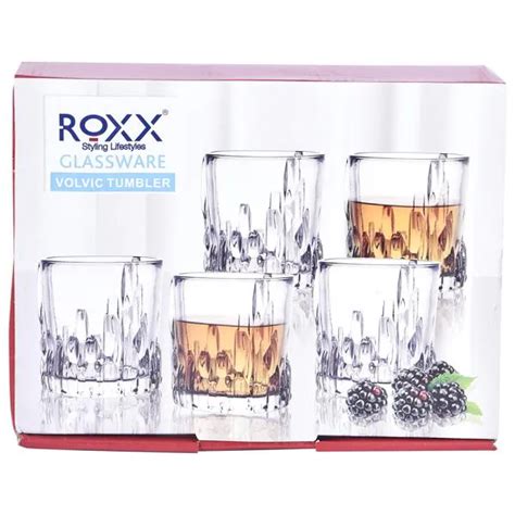 Roxx Volvic Glass Tumbler Ml Set Of Jiomart